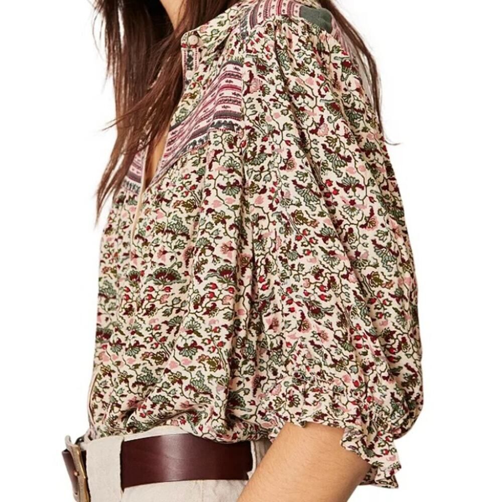Ba&shβMel Button Down Shirt Top Women's Sz. S - Picture 4 of 9